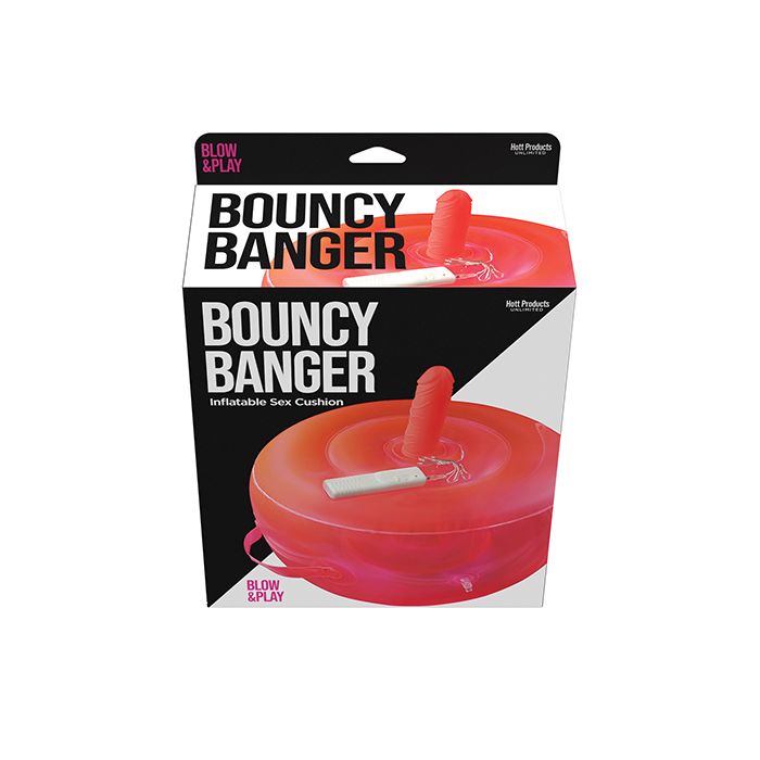 Bouncy Banger Inflatable Cushion w/Vibrating Dildo