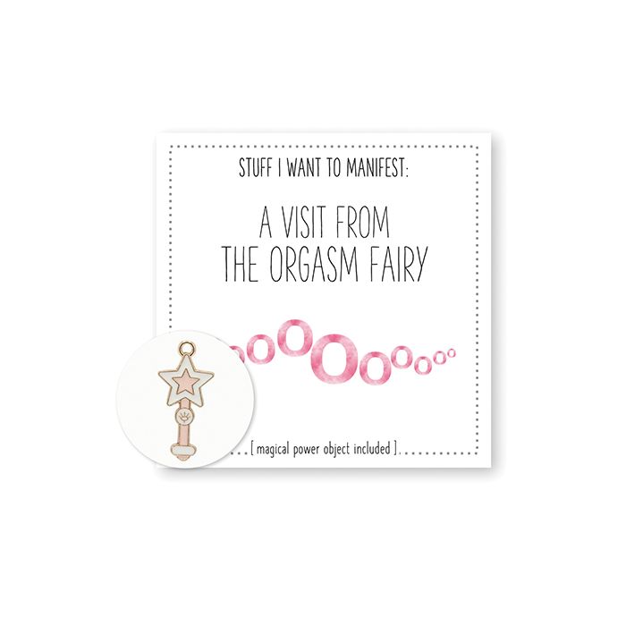 Warm Human A Visit From The Orgasm Fairy Mini Card & Charm