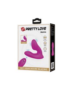 Pretty Love Melvin Dual Stimulator - Fuchsia