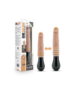 Blush Dr. Skin Silicone Dr. Knight Thrusting Gyrating Vibrating Dildo