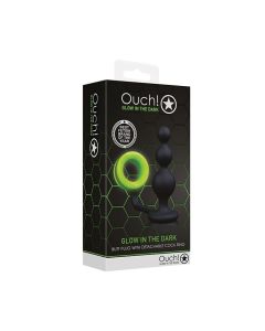 Shots Ouch Beads Butt Plug w/Cock Ring