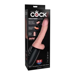 King Cock Plus Thrusting, Warming & Vibrating  Triple Threat Dong